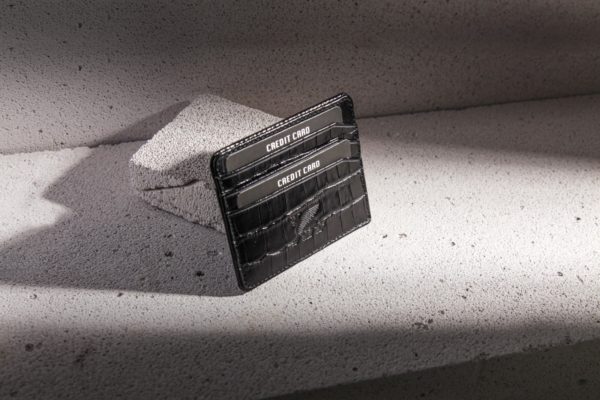black Lamassu Leather Card Holder